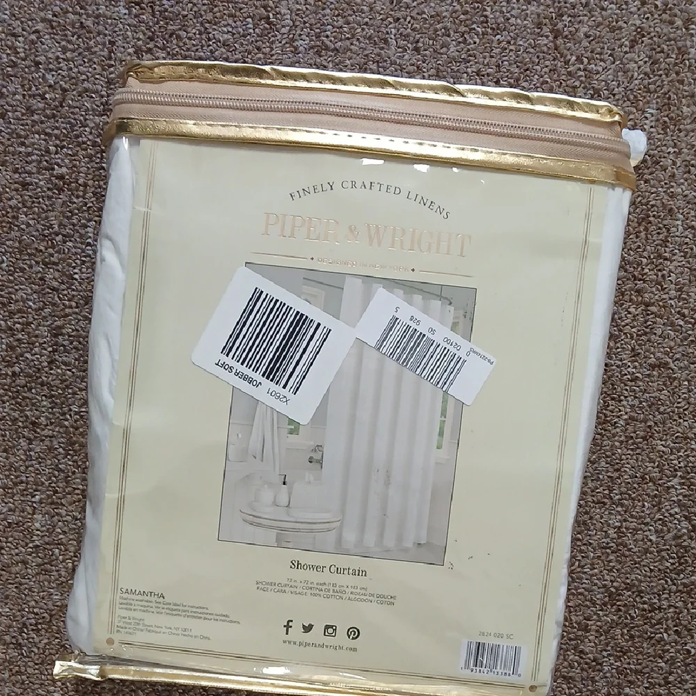 White Shower Curtain